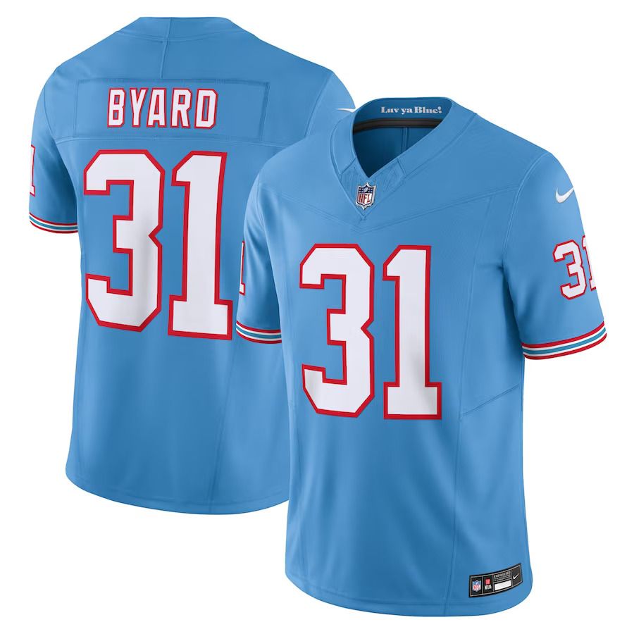 Men Tennessee Titans #31 Kevin Byard Nike Light Blue Oilers Throwback Vapor F.U.S.E. Limited NFL Jersey->tennessee titans->NFL Jersey